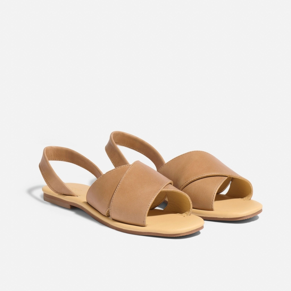 Nisolo | All Day Cross Strap Sandal in Almond